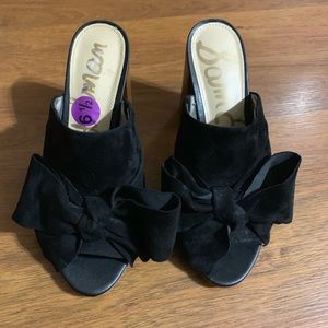NWT SAM EDELMAN Block Heel Mules